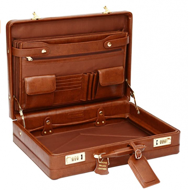Tassia Luxury Leather Executive Briefcase The Millennial Gentleman
